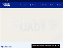 Tablet Screenshot of fundacionuady.org.mx